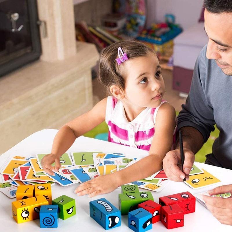 BlockiMix – Puzzle in legno educativo con blocchi colorati per bambini