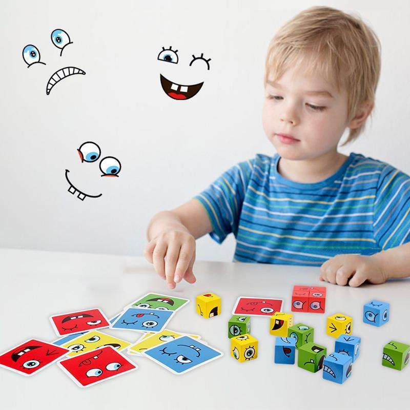 BlockiMix – Puzzle in legno educativo con blocchi colorati per bambini