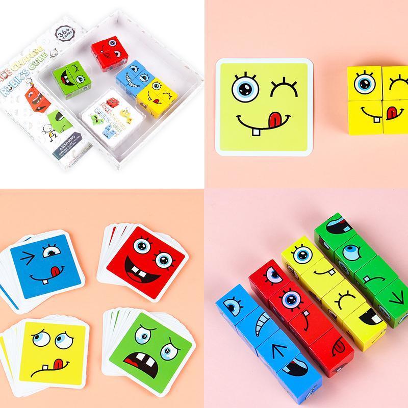 BlockiMix – Puzzle in legno educativo con blocchi colorati per bambini