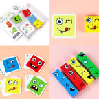 BlockiMix – Puzzle in legno educativo con blocchi colorati per bambini