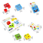 BlockiMix – Puzzle in legno educativo con blocchi colorati per bambini
