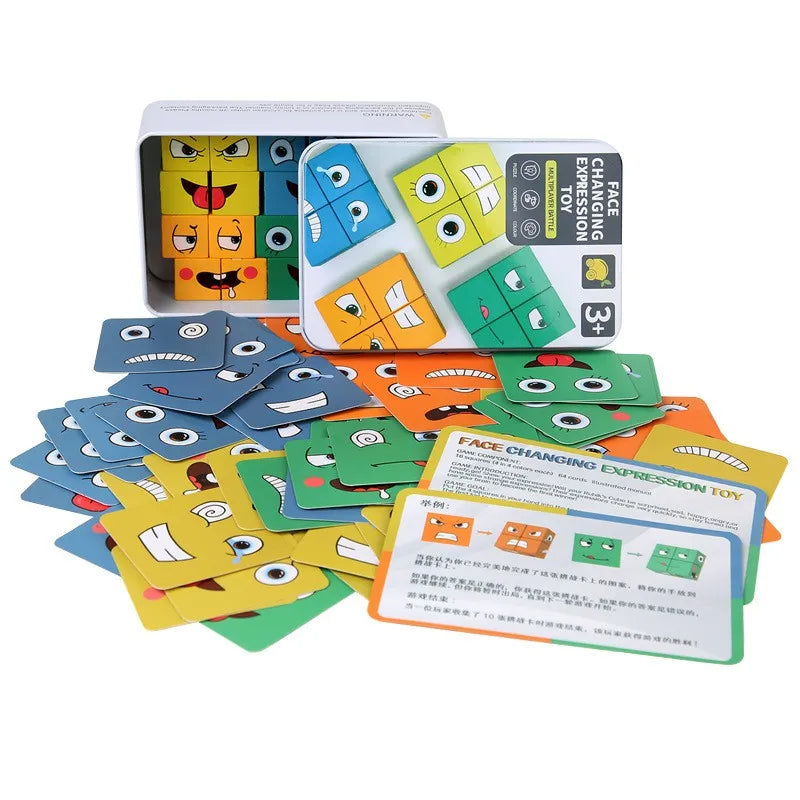 BlockiMix – Puzzle in legno educativo con blocchi colorati per bambini