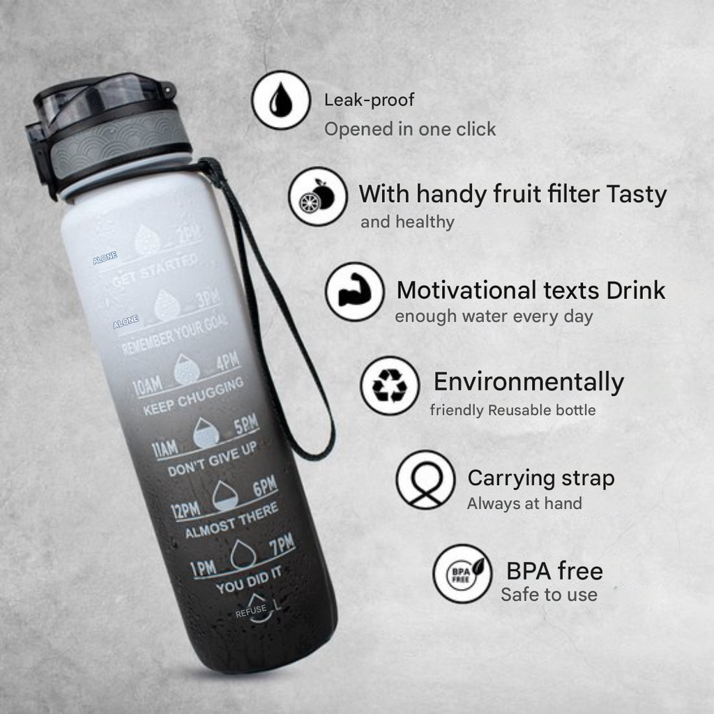 Borraccia HydraHero con timeline – resta fresco, resta idratato