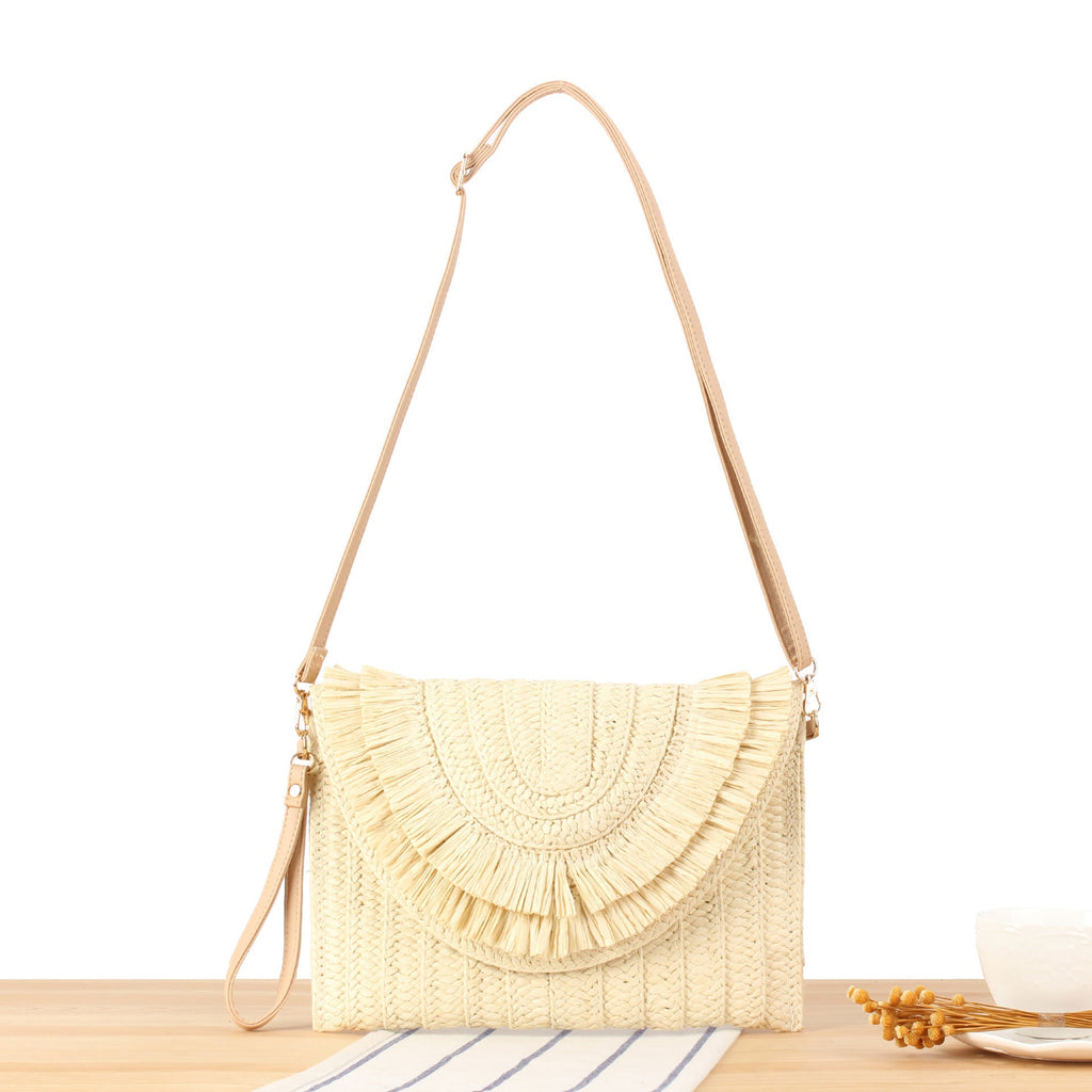 Borsa a mano con frange