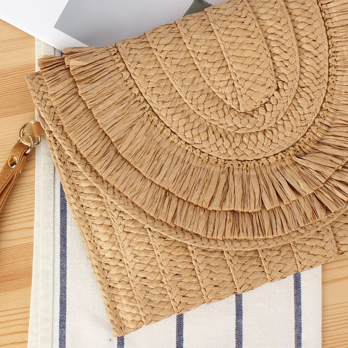 Borsa a mano con frange