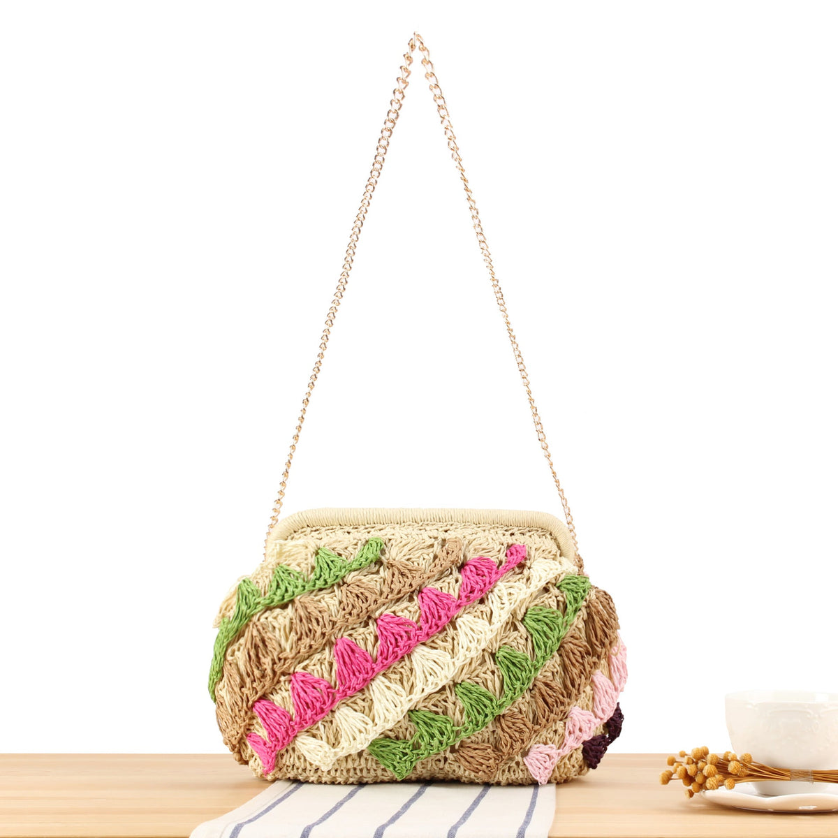 Borsa a mano con intreccio creativo