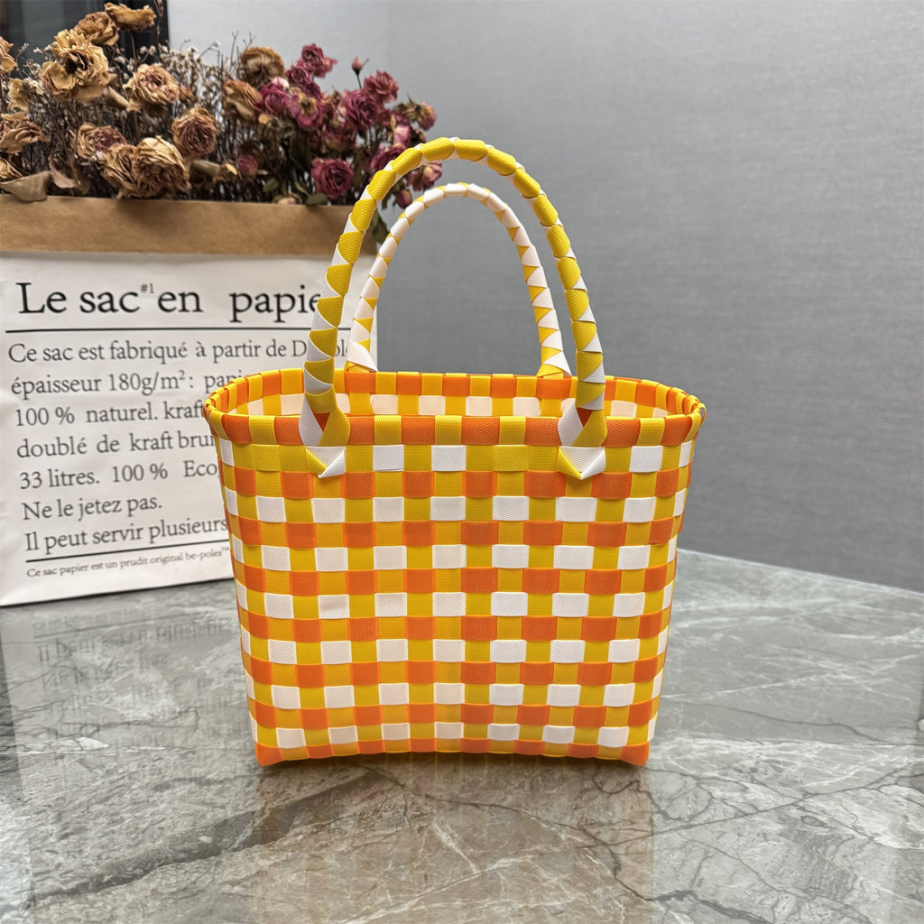 Borsa a mano giocosa con fiore e fiocco