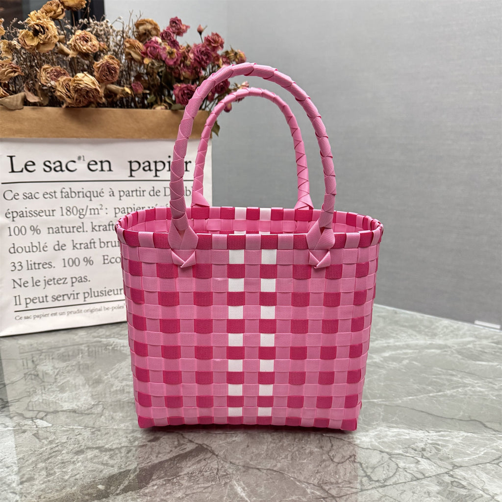 Borsa a mano giocosa con fiore e fiocco