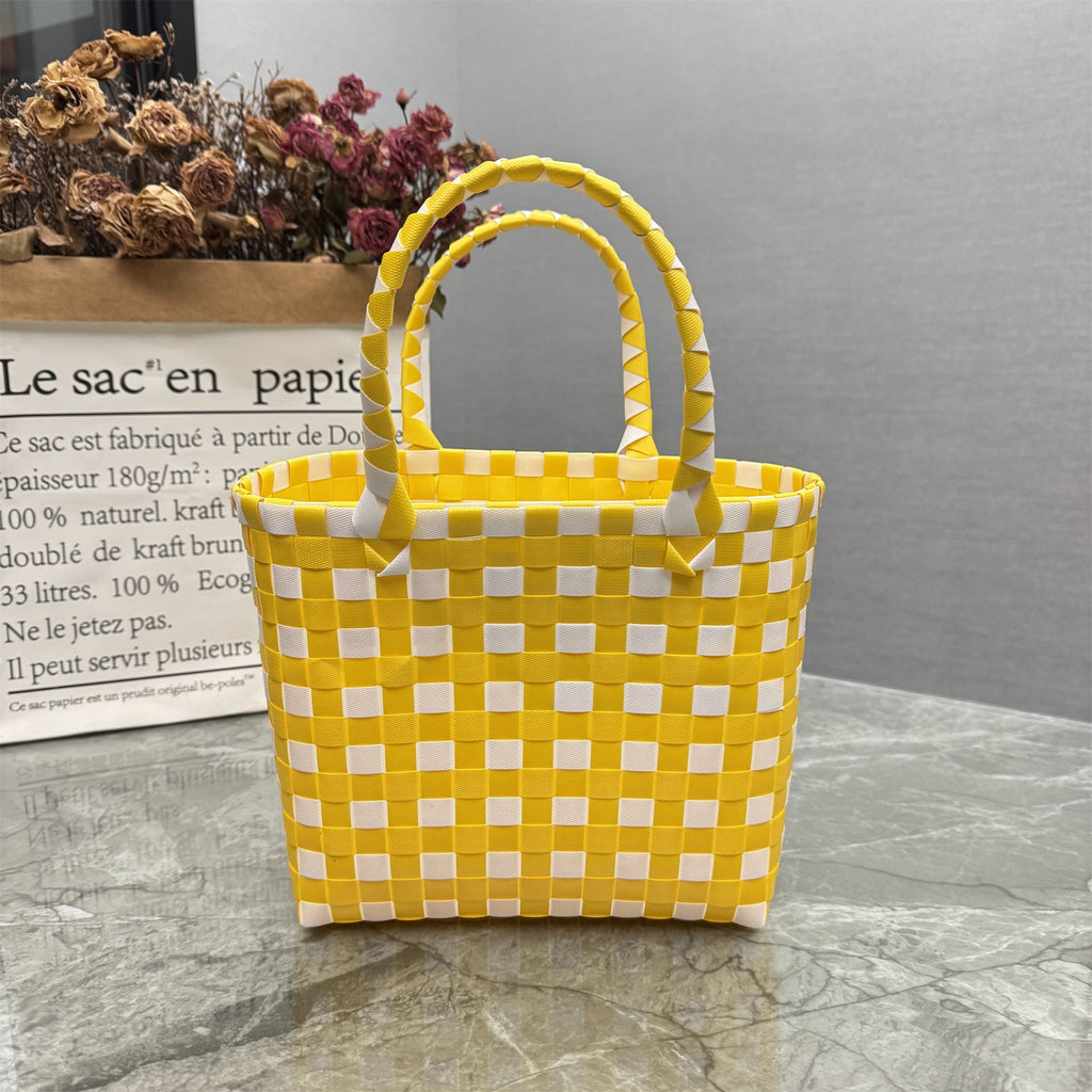 Borsa a mano giocosa con fiore e fiocco