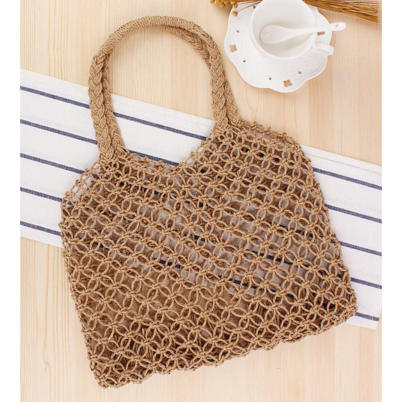 Borsa a rete in materiali naturali