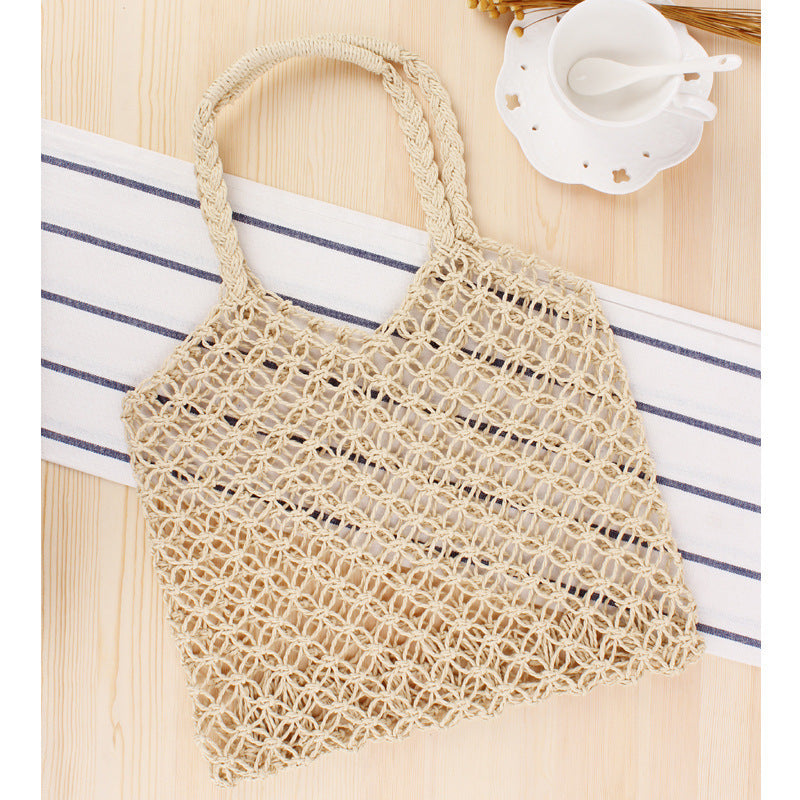 Borsa a rete in materiali naturali