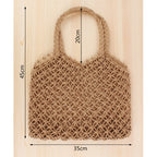 Borsa a rete in materiali naturali