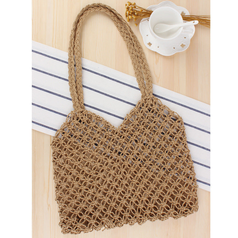 Borsa a rete in materiali naturali