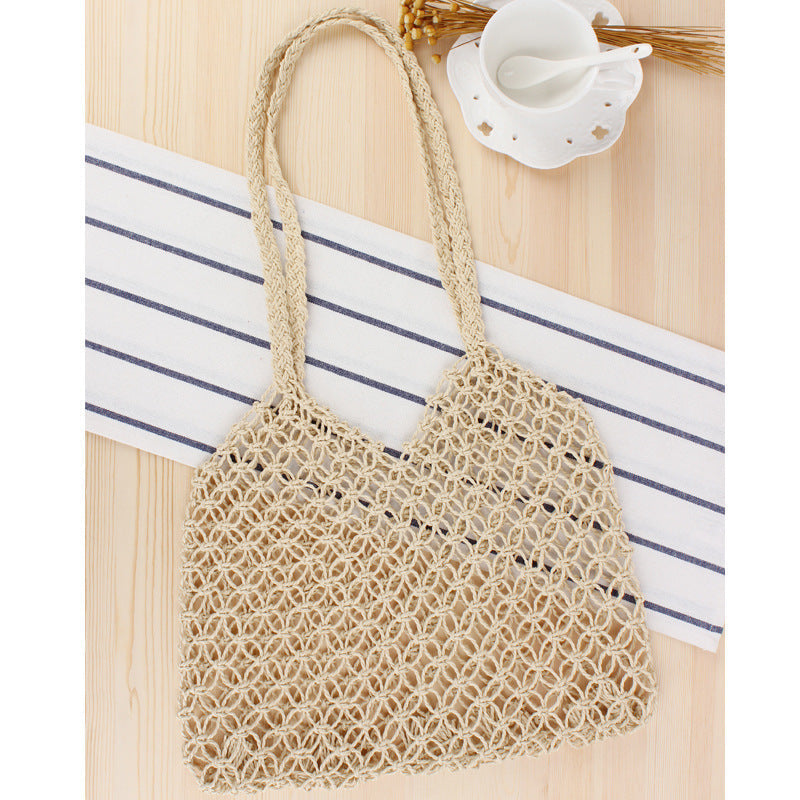Borsa a rete in materiali naturali