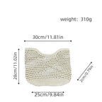 Borsa a spalla artigianale in materiali naturali