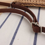 Borsa a spalla artigianale in materiali naturali