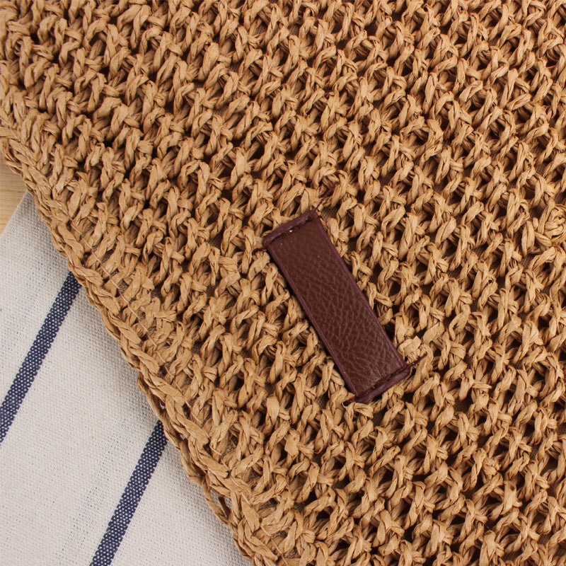 Borsa a spalla artigianale in materiali naturali