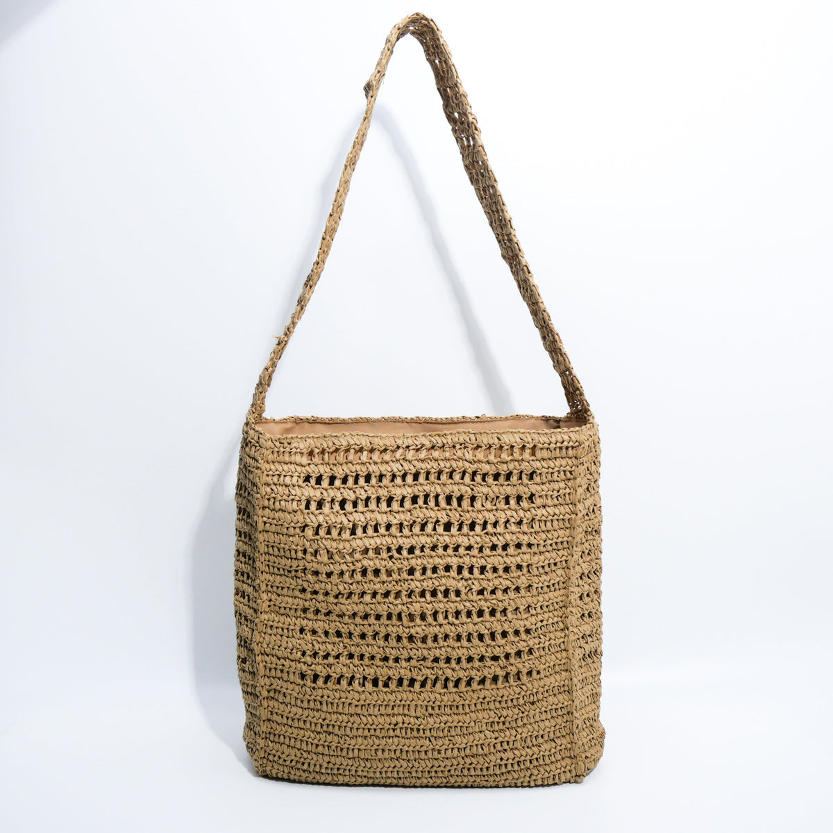 Borsa a spalla in materiali naturali