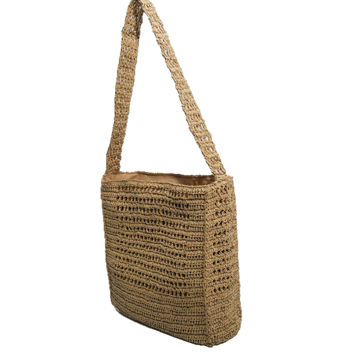 Borsa a spalla in materiali naturali