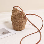 Borsa a tracolla artigianale in materiale naturale