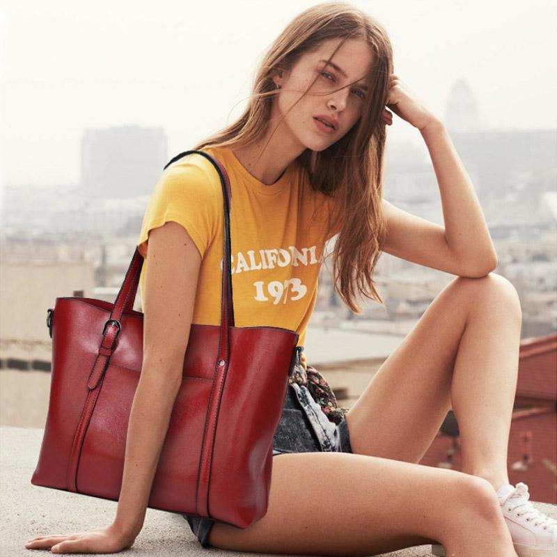 Borsa a tracolla capiente in similpelle