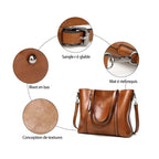 Borsa a tracolla capiente in similpelle
