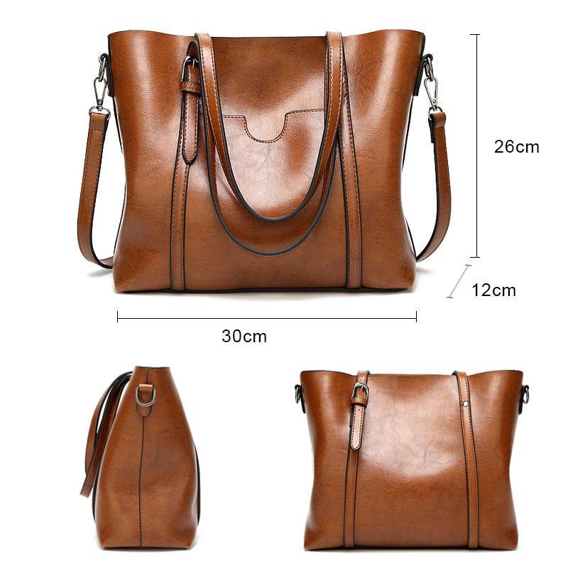 Borsa a tracolla capiente in similpelle