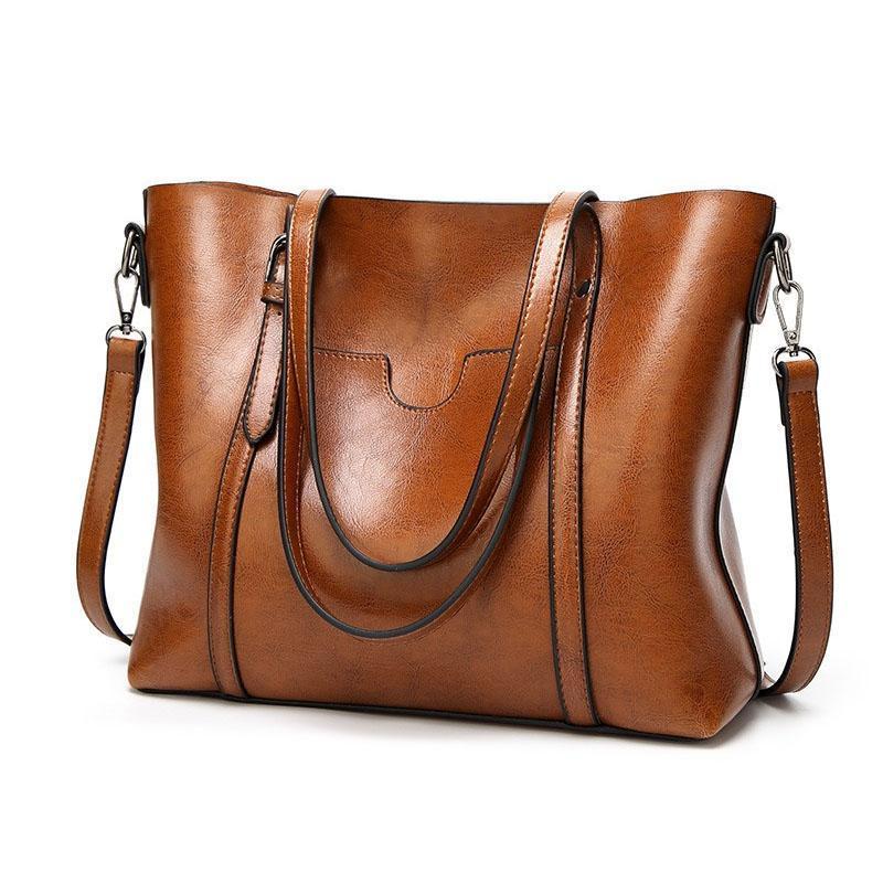 Borsa a tracolla capiente in similpelle