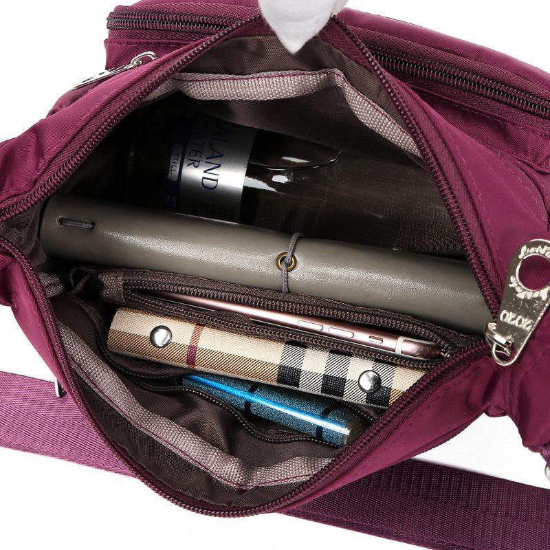 Borsa a tracolla casual da donna in nylon