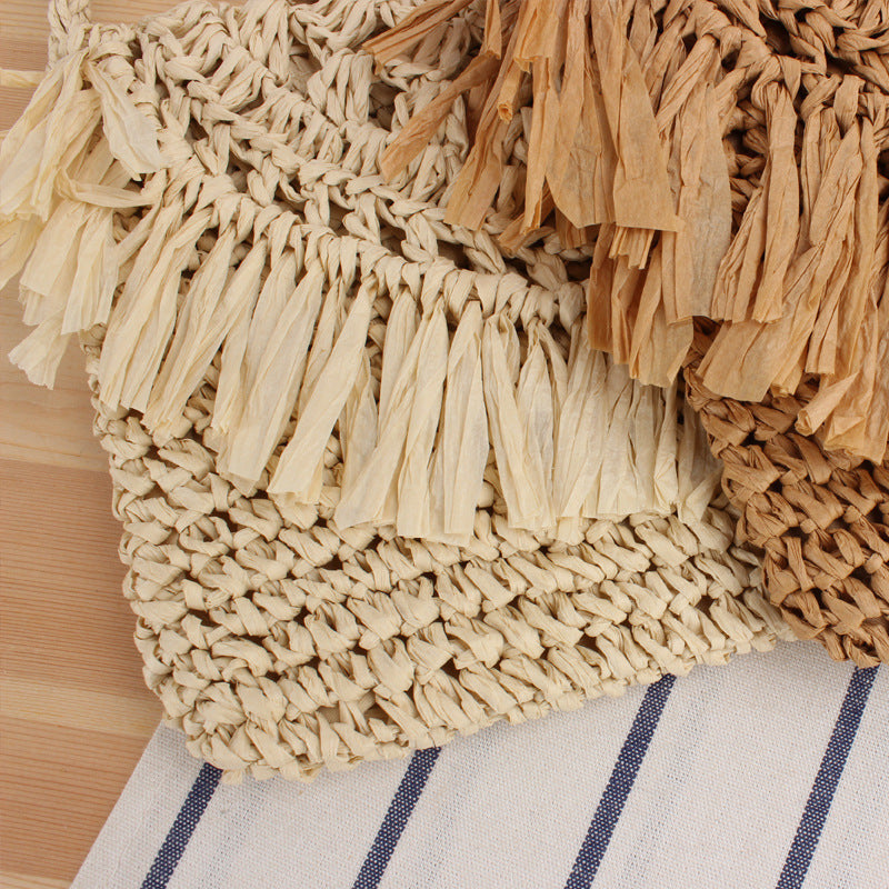 Borsa a tracolla con frange