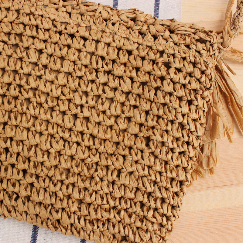 Borsa a tracolla con frange