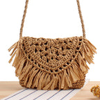 Borsa a tracolla con frange