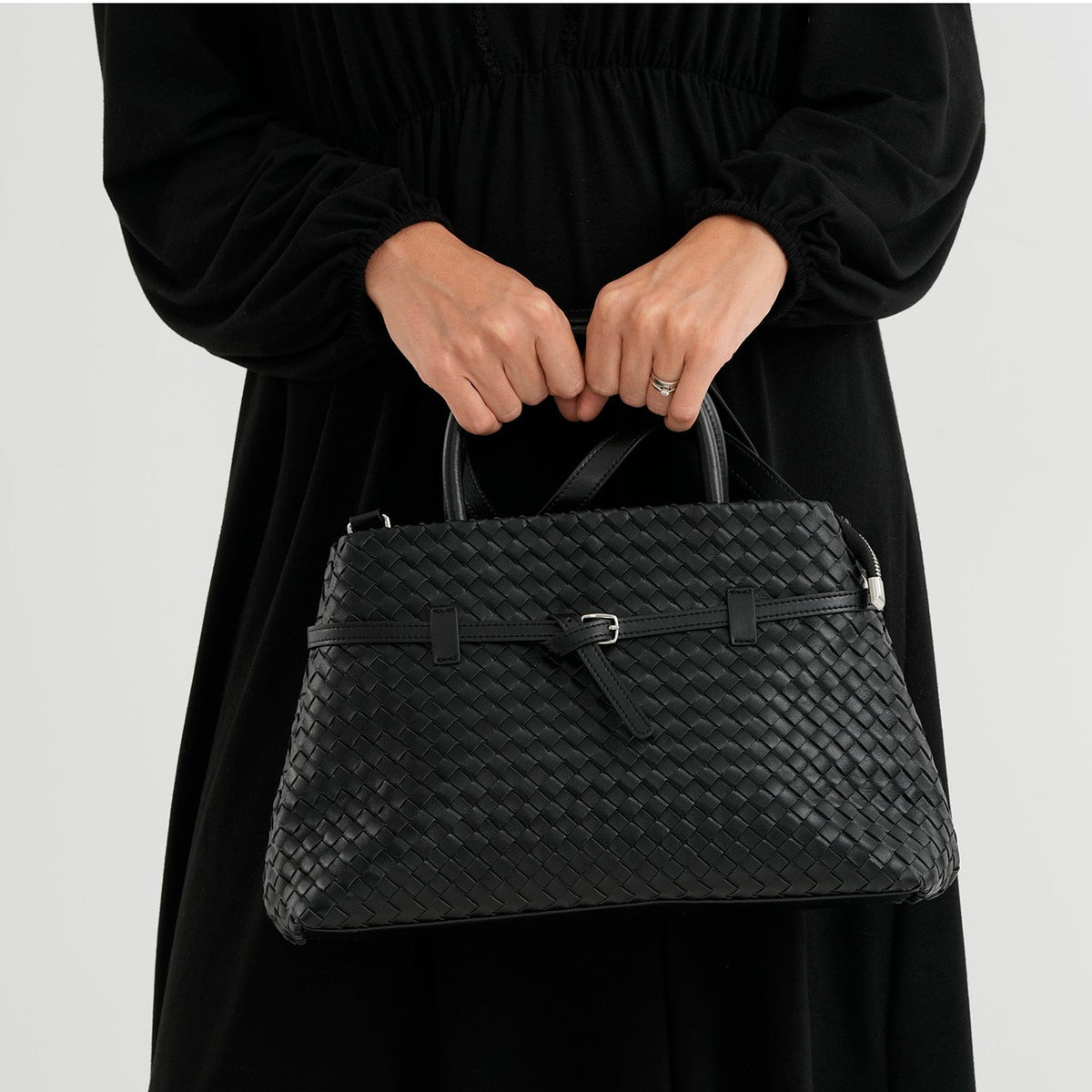 Borsa a tracolla da donna Valissiere in Vera pelle con tasche multiple