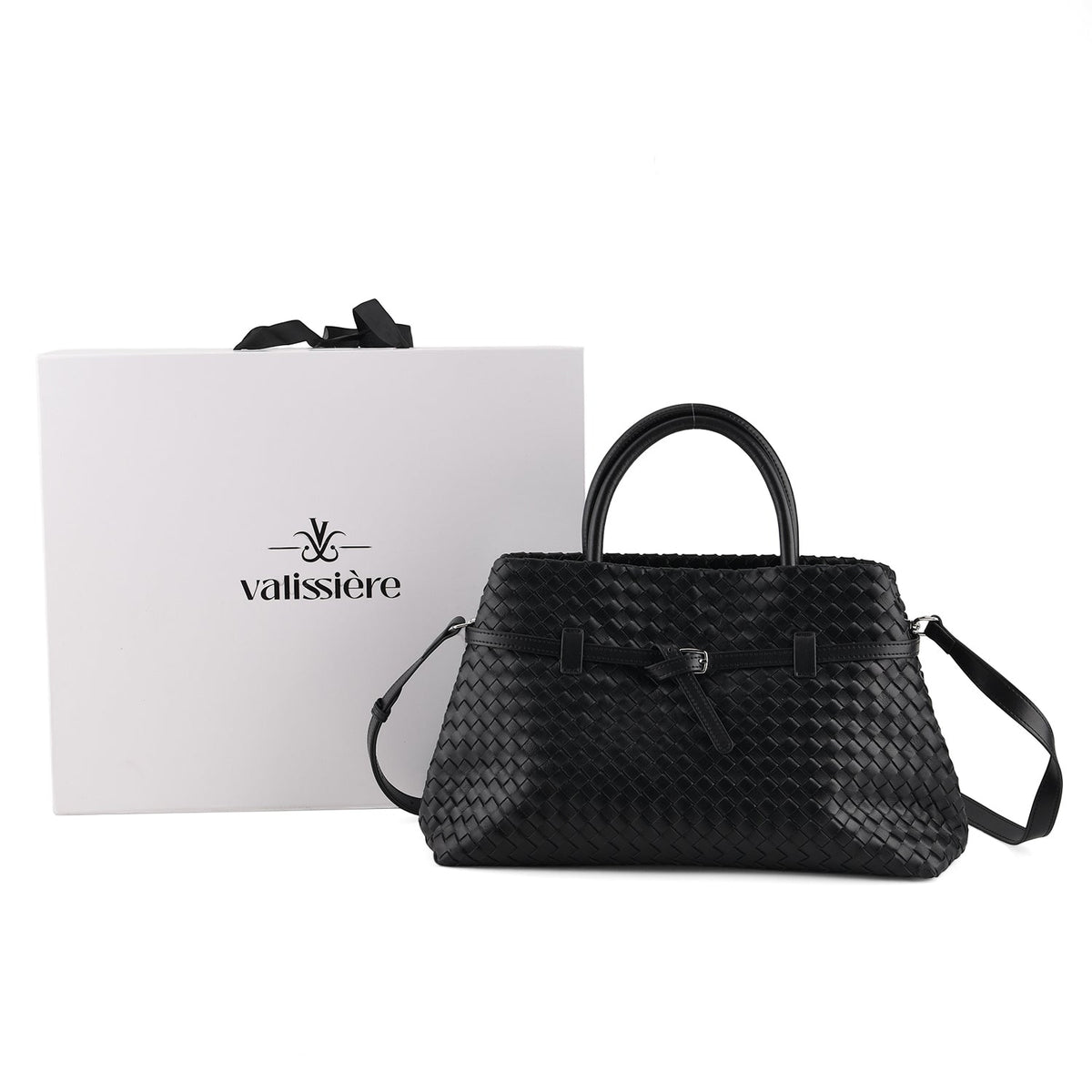 Borsa a tracolla da donna Valissiere in Vera pelle con tasche multiple