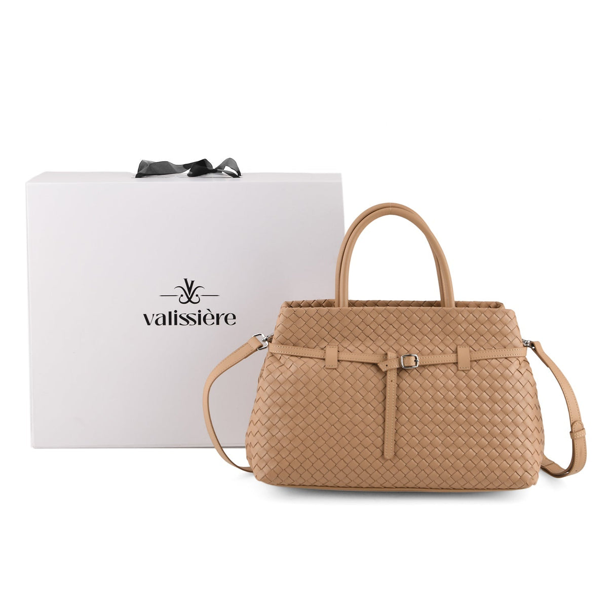 Borsa a tracolla da donna Valissiere in Vera pelle con tasche multiple