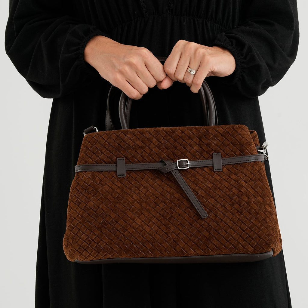 Borsa a tracolla da donna Valissiere in Vera pelle con tasche multiple