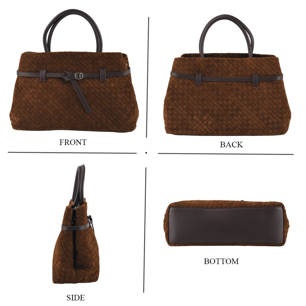 Borsa a tracolla da donna Valissiere in Vera pelle con tasche multiple