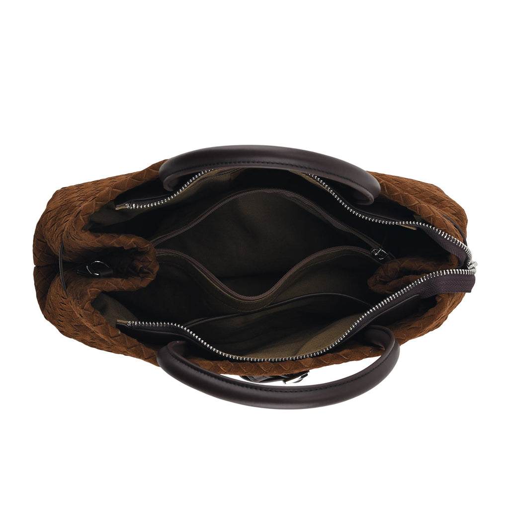 Borsa a tracolla da donna Valissiere in Vera pelle con tasche multiple