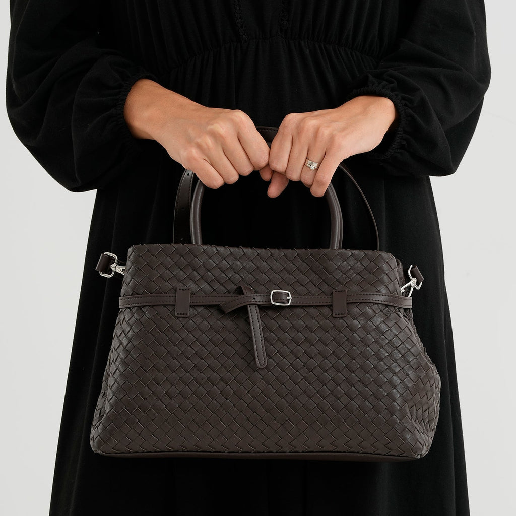 Borsa a tracolla da donna Valissiere in Vera pelle con tasche multiple