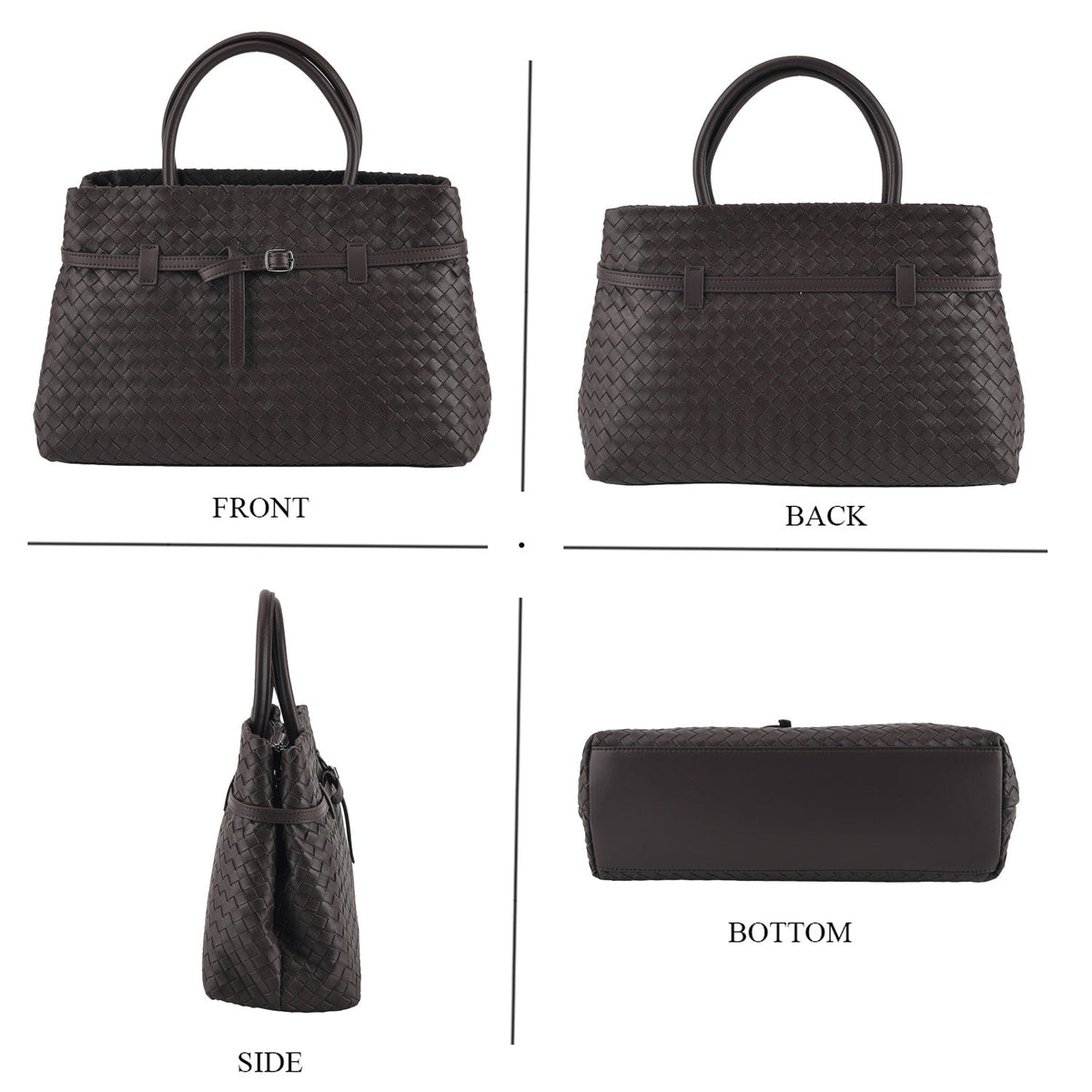 Borsa a tracolla da donna Valissiere in Vera pelle con tasche multiple