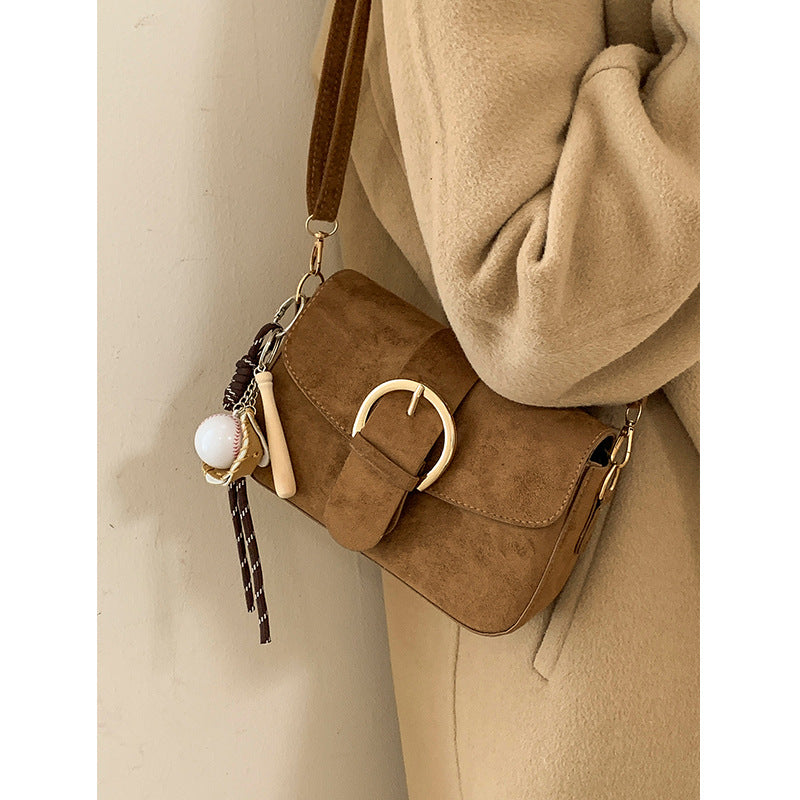 Borsa a tracolla elegante in camoscio