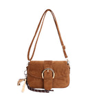 Borsa a tracolla elegante in camoscio