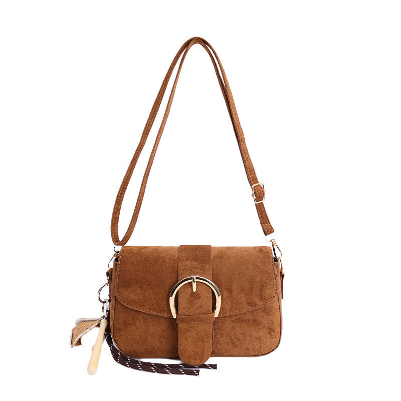 Borsa a tracolla elegante in camoscio