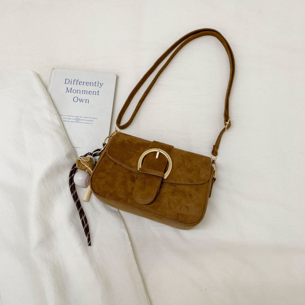 Borsa a tracolla elegante in camoscio