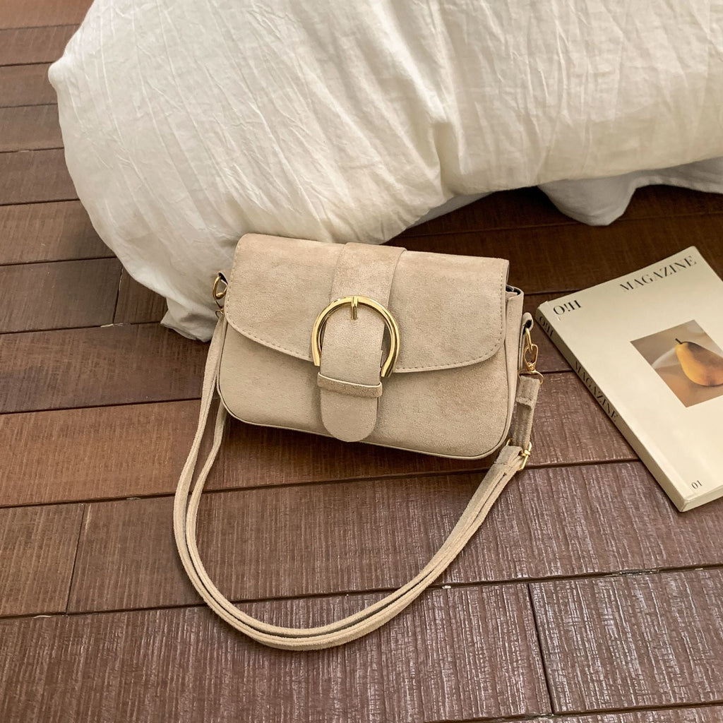 Borsa a tracolla elegante in camoscio