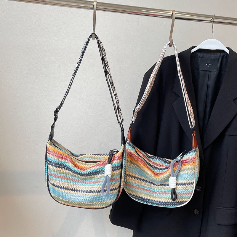 Borsa a tracolla in materiale sostenibile fatto a mano