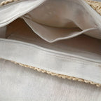 Borsa Annalise – Borsa a spalla in paglia intrecciata stile vintage per l'estate