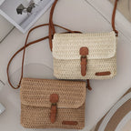 Borsa Annalise – Borsa a spalla in paglia intrecciata stile vintage per l'estate