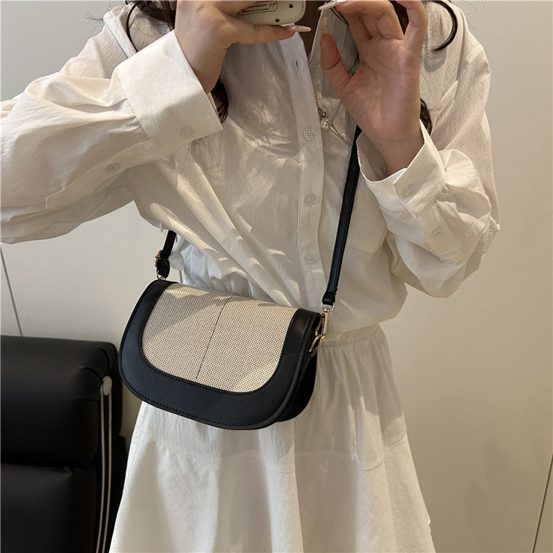 Borsa clutch a tracolla strutturata