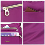 Borsa multifunzione con doppie zip, tracolla e zaino